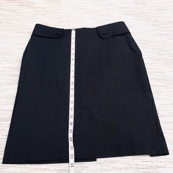 Harve Benard Office Siren Y2k Black White Pin Stripe 2 Piece Suit Blazer Skirt - Picture 7 of 16